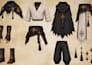 create low poly stylized game character, weapons and props
